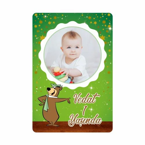 Ayı Temalı Doğum Günü Magneti